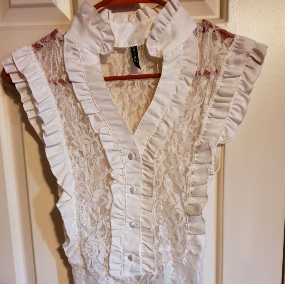 Womans laced blouse